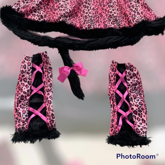Girls Spirit Halloween Pretty Pink Kitty Costume - Picture 7 of 8